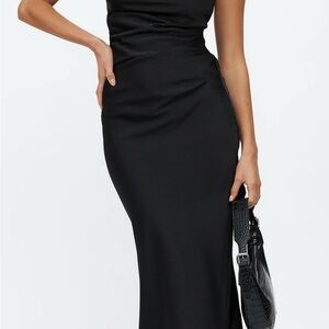 Hello Molly Black Midi Dress